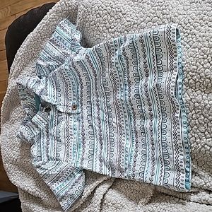 Tommy bahama button shirt size 12 months aztec top
